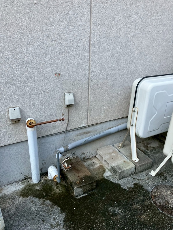 既存ボイラーの撤去中