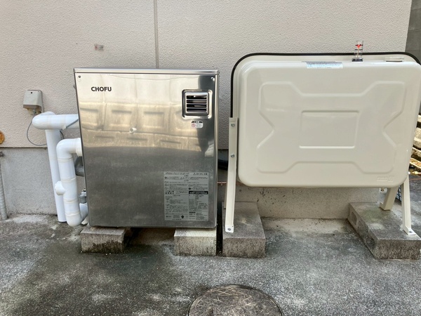 燃焼テスト中