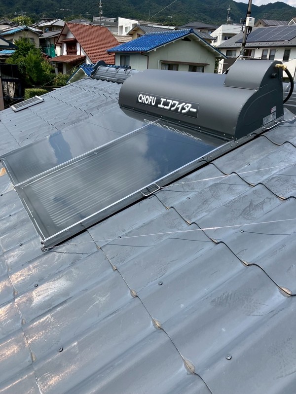 施工後：新しい集熱パネル