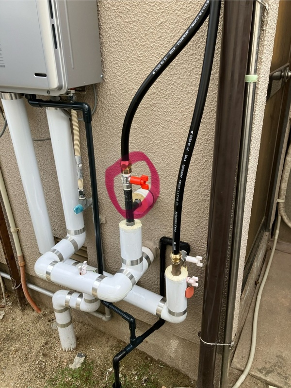 施工後 屋根の勾配確認