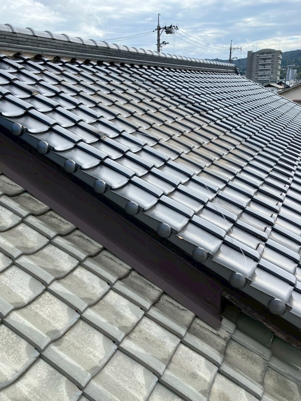 施工途中 屋根補修