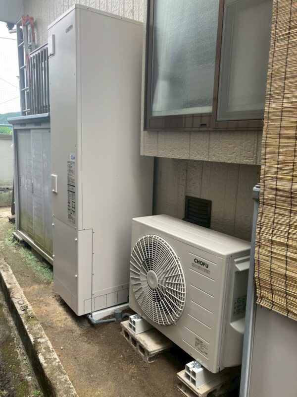 完成：EHP-3705A＋ヒートポンプの全景