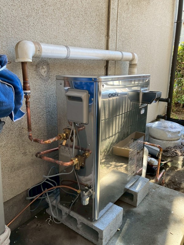 銅管への配管やり替え