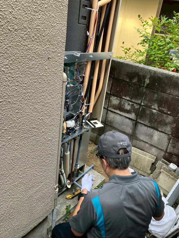 施工途中：既設撤去後周辺清掃