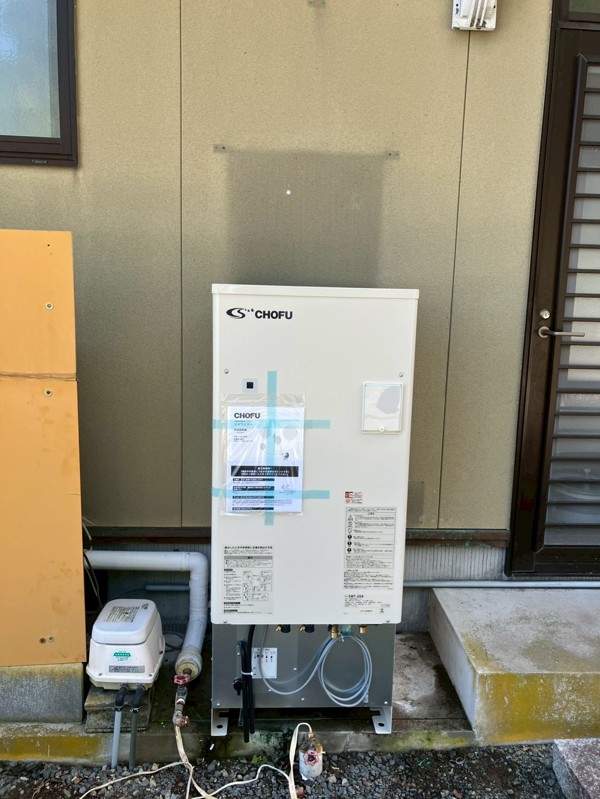 足元配管のやり替え