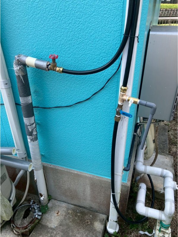 施工後 配管部分