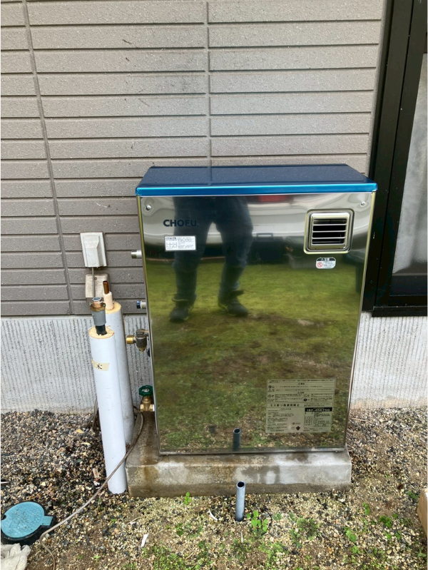 新ボイラー仮設置中