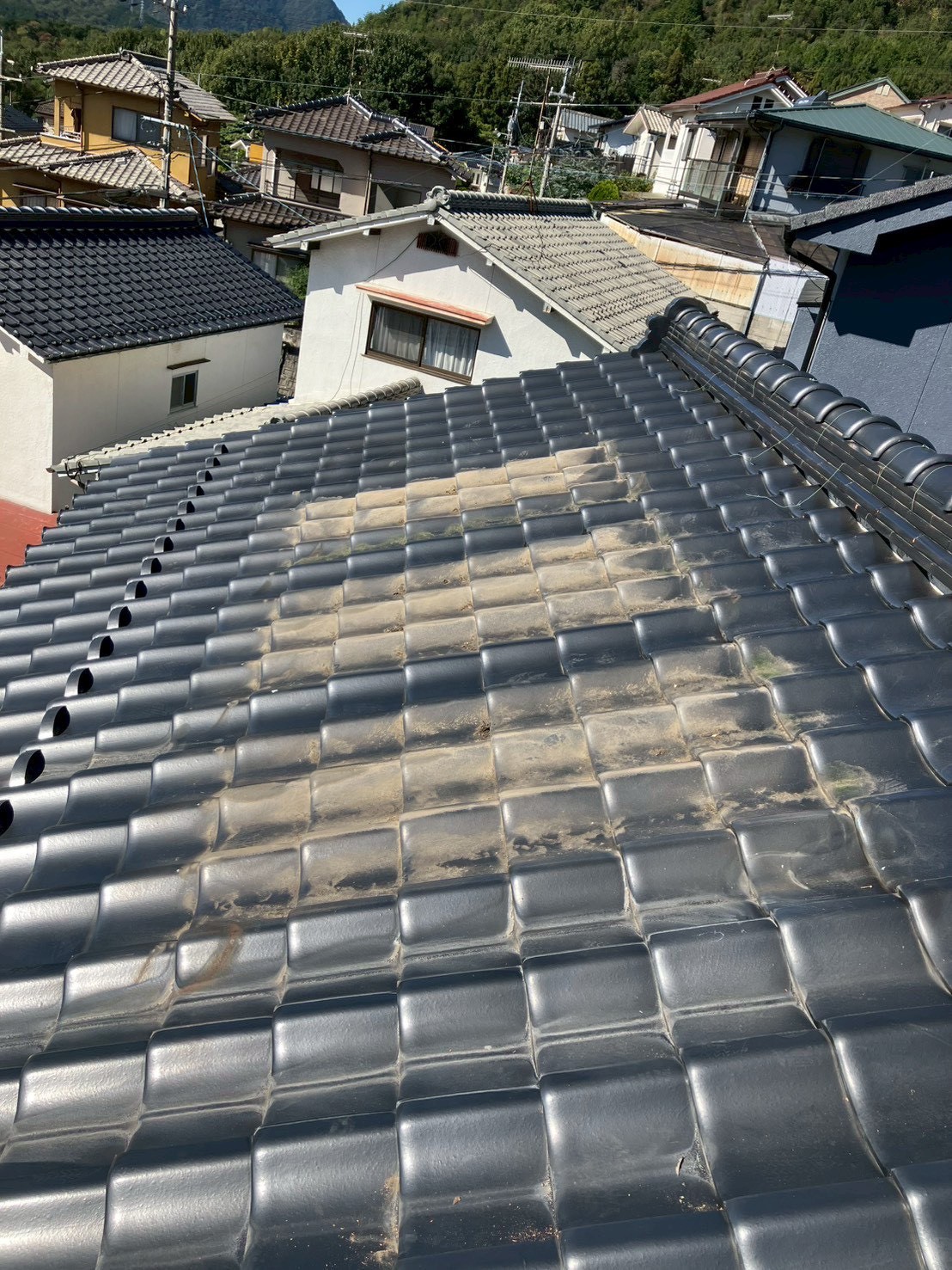 撤去完了後の屋根