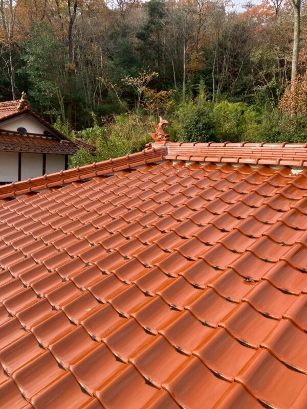 太陽熱集熱器設置前の屋根の状態