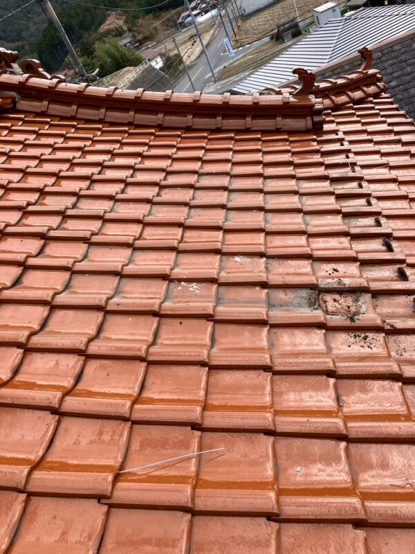 施工途中 集熱器まわり