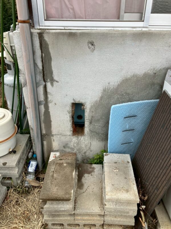 施工途中：撤去後の設置スペース