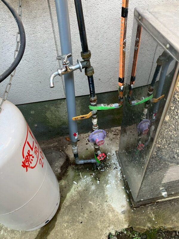 施工途中：撤去後の設置スペース