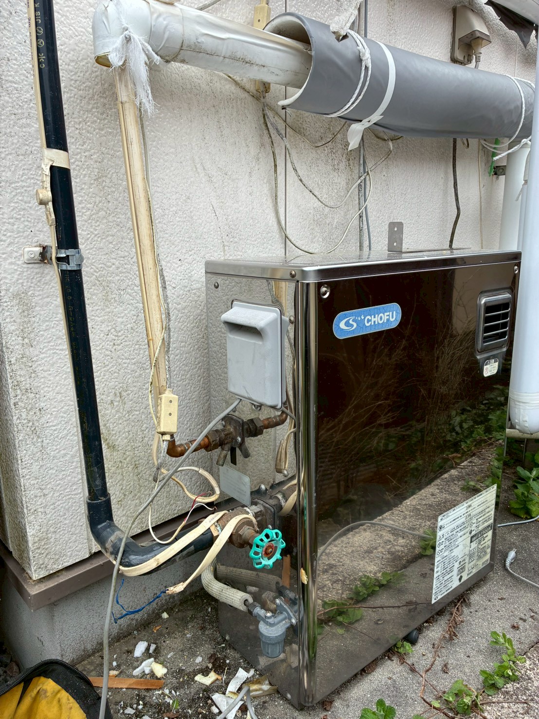 施工途中：既設ボイラー撤去